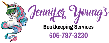 Jennifer Young's Bookkeeping Logo Purple Text